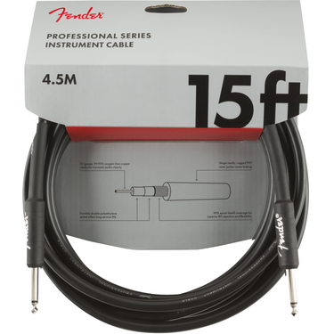 Cable Fender Professional Para Instrumento 4.5 Metros Black 0990820021
